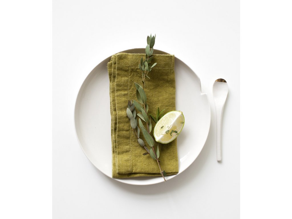 Moss Green Napkins In