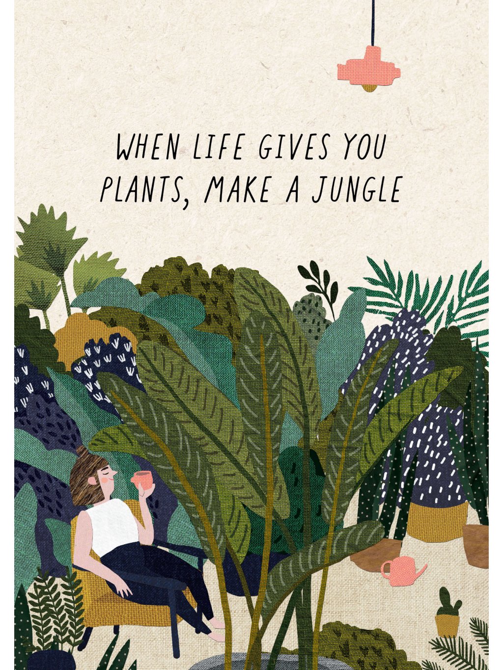 plakat When life gives you plants