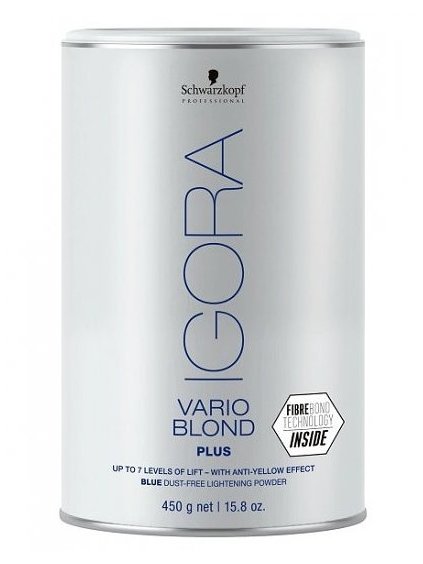 Modrý odbarvovací pudr IG Vario Blond Light Plus (Powder) 450 g