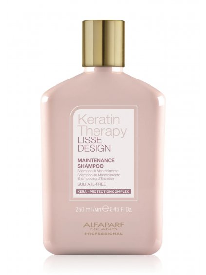 Alfaparf Milano Keratin Therapy Lisse Design Maintenance Shampoo 250ml  jemný šampon pro lesk a hebkost vlasů