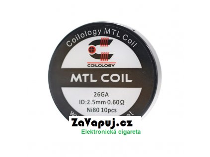 Předmotané spirálky Coilology MTL Series MTL Ni80 0,6ohm 10ks