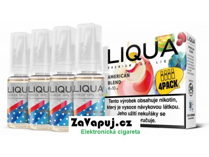 Liquid LIQUA American Blend (Americký míchaný tabák) 4x10ml 18mg