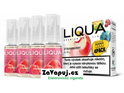 Liquid LIQUA Strawberry (Jahoda) 4x10ml 6mg