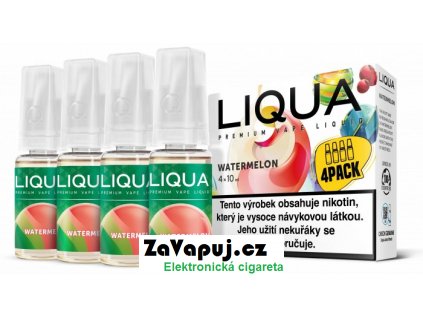Liquid LIQUA Watermellon (Vodní meloun) 4x10ml 6mg