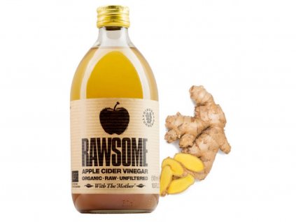 5458 1 rawsome vinegars bio jablecny ocet zazvor a kurkuma 500 ml