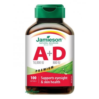 JAMIESON Vitamíny A+D 10000/800IU Premium cps.100 