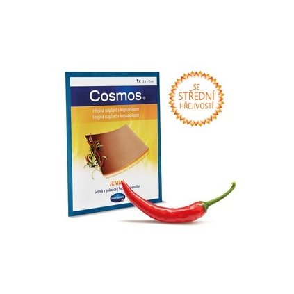 COSMOS hřejivá náplast s kaps. 12.5x15cm jemná 1ks 