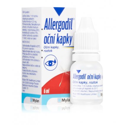 Allergodil Allergodil 0,5mg ml oční kapky, roztok k léčbě příznaků alergického z