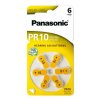 Baterie do naslouchadel Panasonic PR10, blistr 6ks (PR 230(10) 6LB)