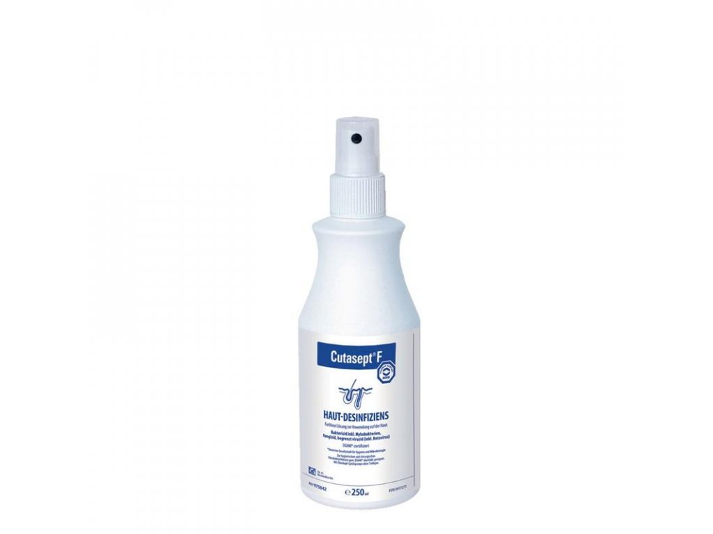 Cutasept F 250ml spray - dezinfekční roztok pro pokožku s rychlým a spolehlivým účinkem, ideální pro medicínské a domácí použití