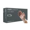Rukavice Vinylex velikost M bez pudru, balení 100 ks - ideální pro zdravotnictví, kosmetiku a čištění, bezpečné a pohodlné.