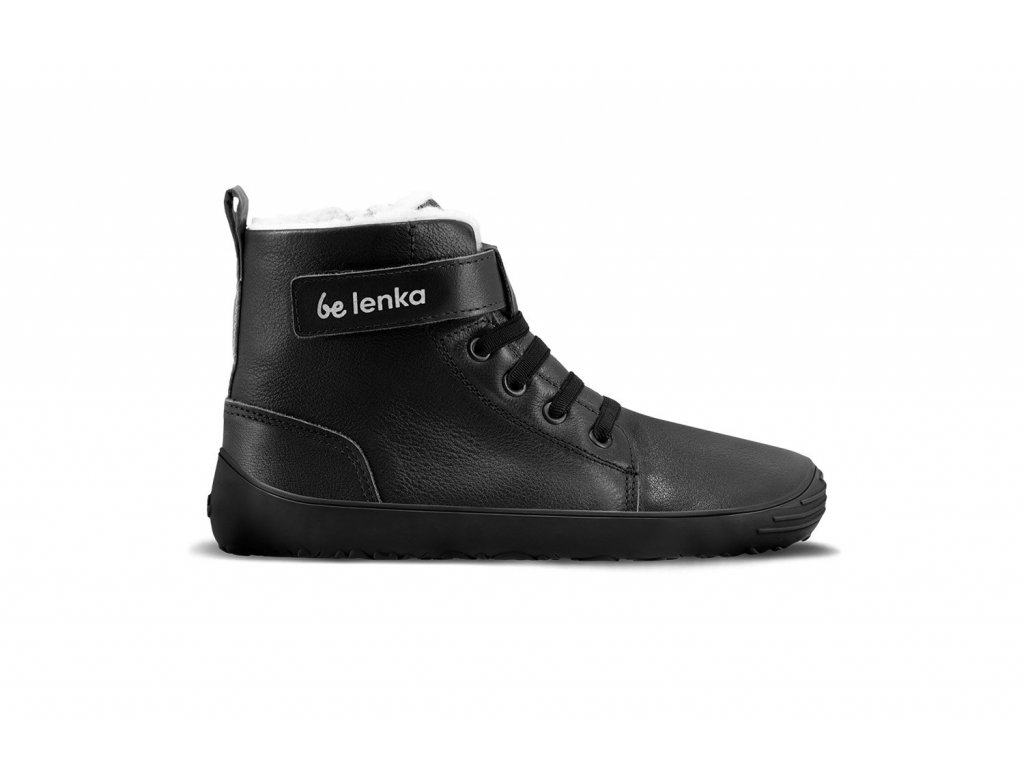 Dětské zimní barefoot boty Be Lenka Winter Kids - All Black | Zelenáčky