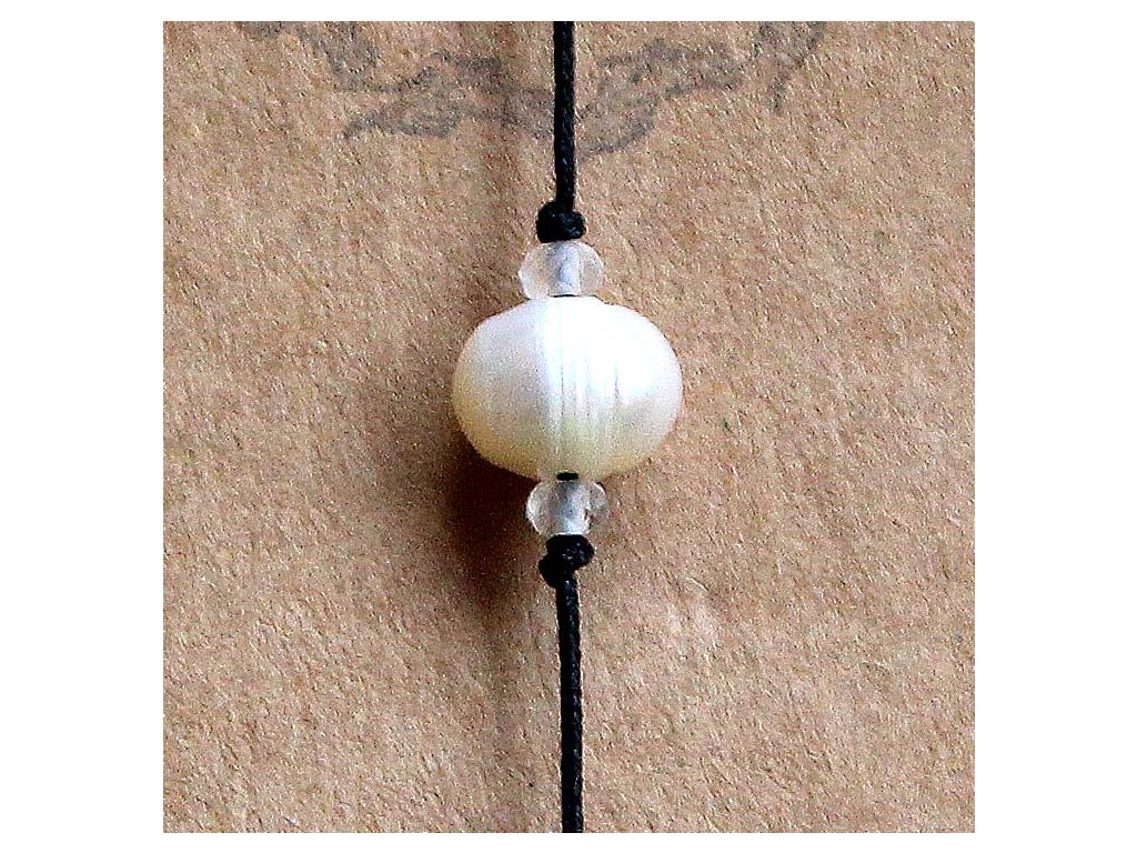 Náramek - bílá perla | Zelenáčky