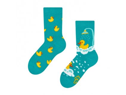 Dětské veselé ponožky Kačenky | Zelenáčky