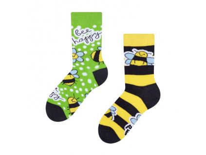 Dětské veselé ponožky Včely | Zelenáčky