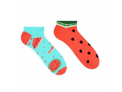 Veselé kotníkové ponožky Meloun | Zelenáčky