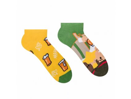 Veselé kotníkové ponožky Pivař | Zelenáčky