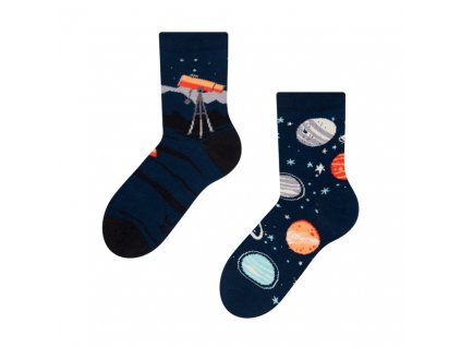 Dětské veselé ponožky Vesmír