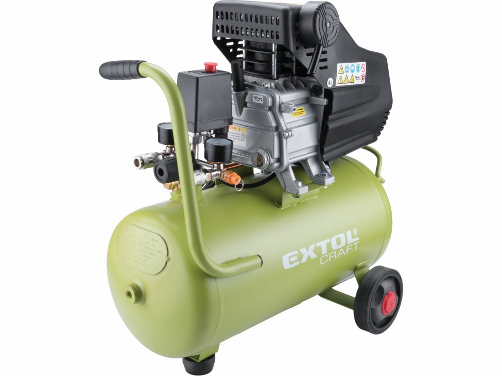 EXTOL CRAFT 418201 Kompresor olejový, 1100W, prac. tlak 800kPa, nádoba 24l