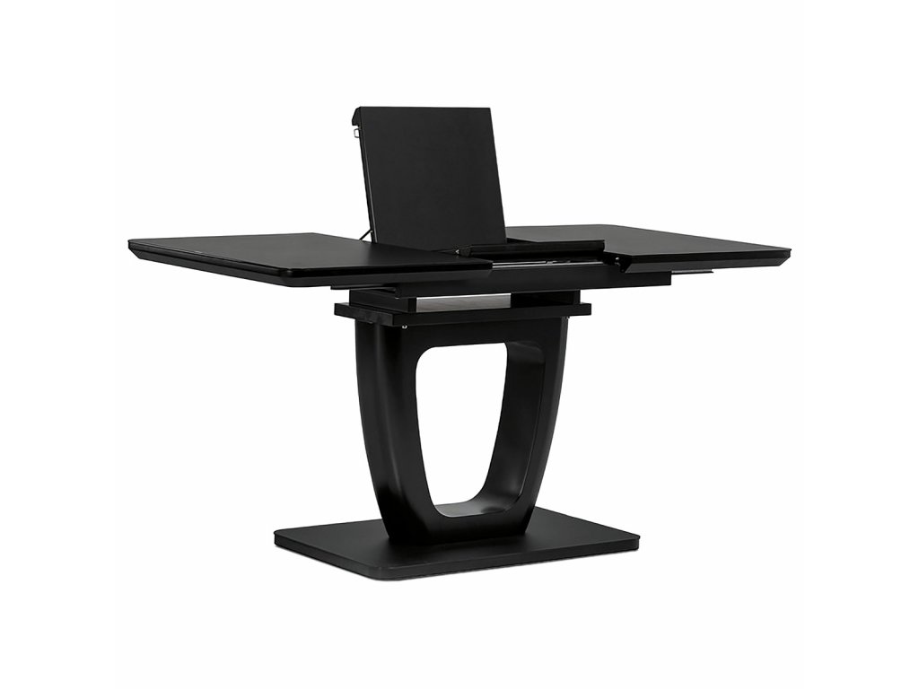 Jídelní stůl 110+40x75x76 cm AUTRONIC HT-430 BK černá