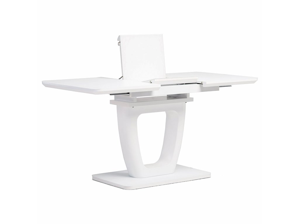 Jídelní stůl 110+40x75x76 cm AUTRONIC HT-430 WT bílá