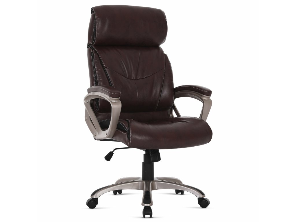 Kancelářská židle AUTRONIC KA-Y284 BR tmavě hnědá koženka