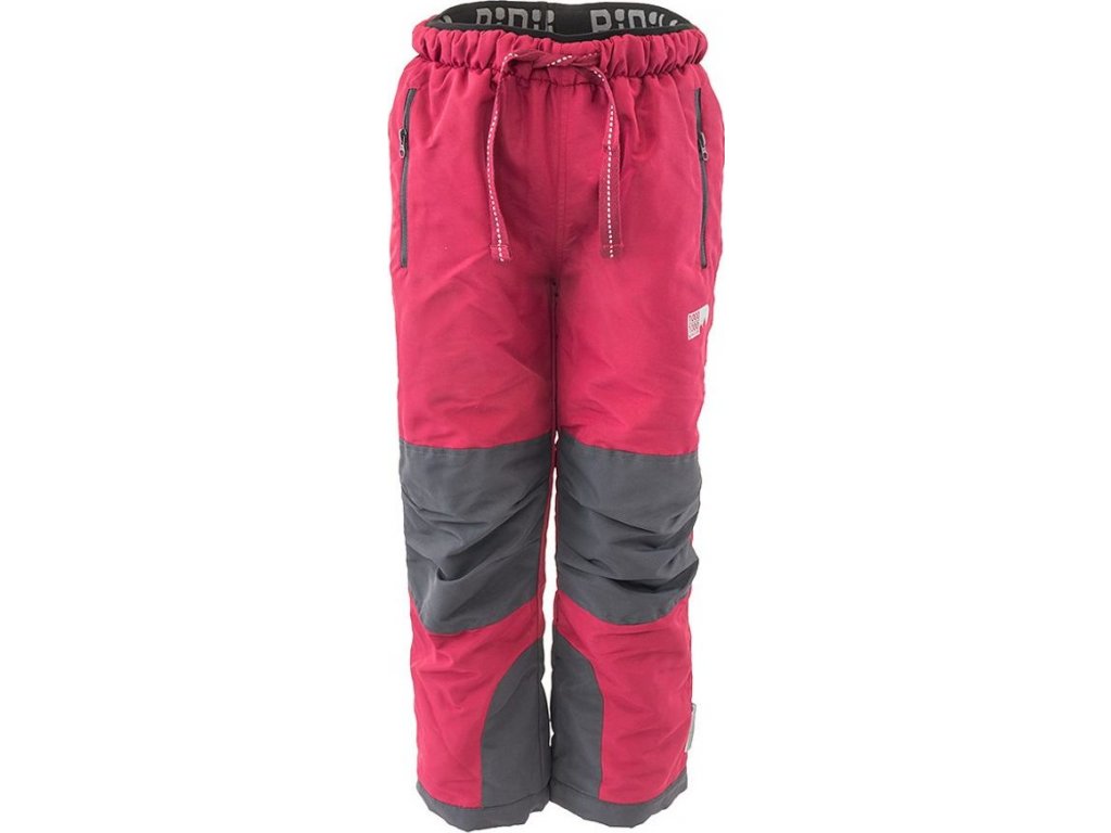 kalhoty sportovní dívčí podšité bavlnou outdoorové, Pidilidi, PD1137-16, vínová