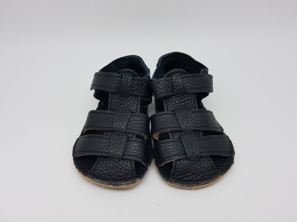Baby Bare Shoes Sandals All Black