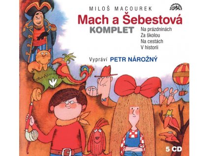 MACH A ŠEBESTOVÁ KOMPLET 5 CD, MACOUREK MILOŠ, zlatavelryba.cz