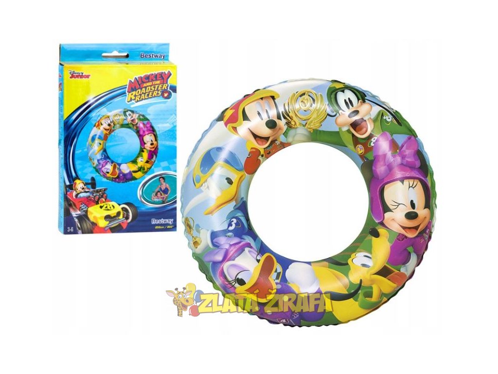 Plavací kruh Mickey závodník