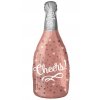 25x66 cm fóliový balónek  - Lahev vína Cheers Rosé
