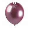 Pytel 100ks Chromový latexový balónek 13 cm #090 - SHINY Růžová