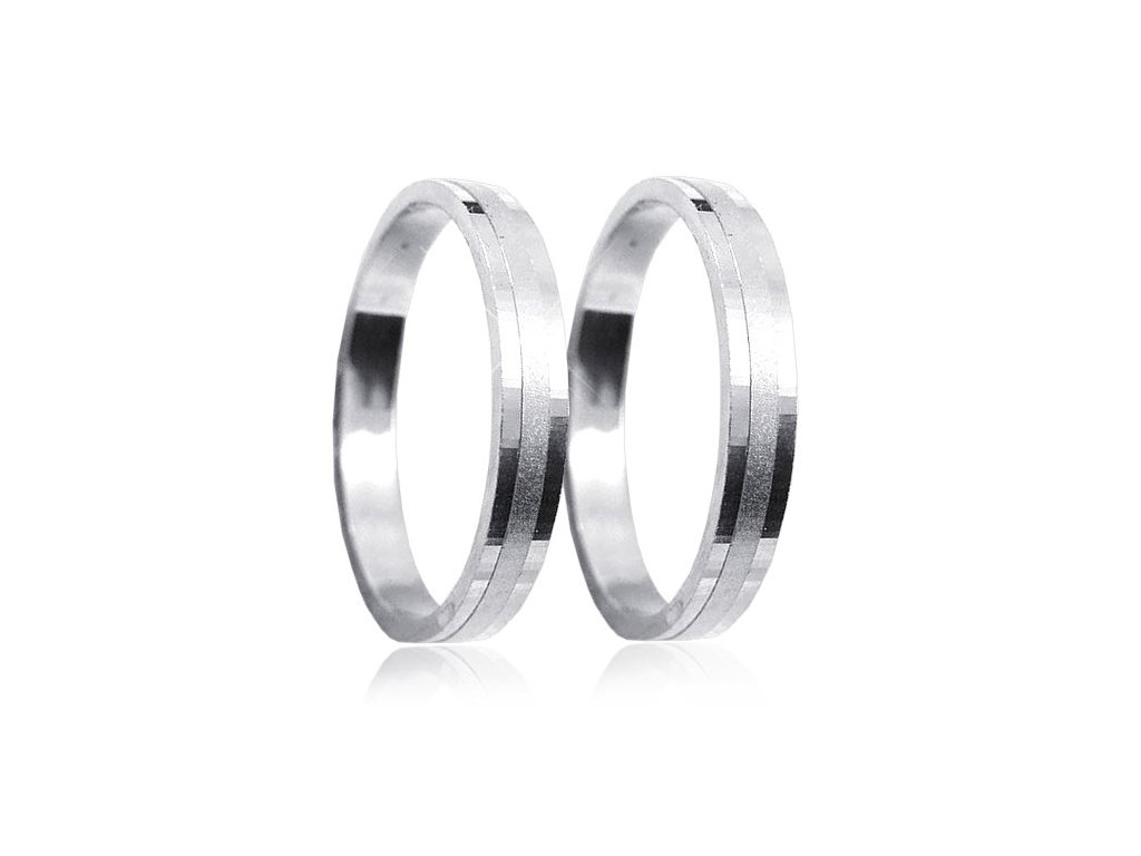 Stříbrné snubní prsteny U4R1
