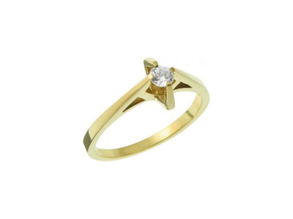 Zásnubní prsten ze žlutého zlata 05.B226863