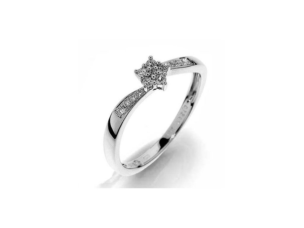 Prsten z bílého zlata s diamanty Gems elegant Dagmar 990.386-1218