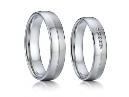 Ocelové snubní prsteny Jack a Rose 011