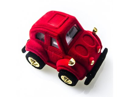 Sametová krabička červené auto 18705-12