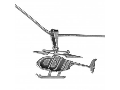 Zlatý přívěsek vrtulník bílé zlato 9.PA0663