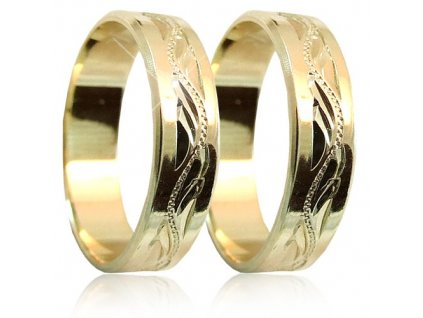 Snubní prsteny ze žlutého zlata 04.S37R