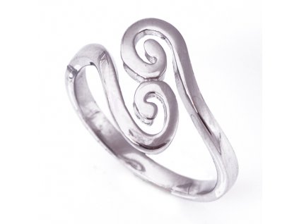Stříbrný prsten spirálky 000.00216