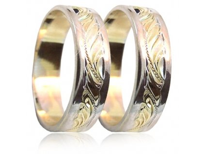 Snubní prsteny v kombinaci zlata 04.B16