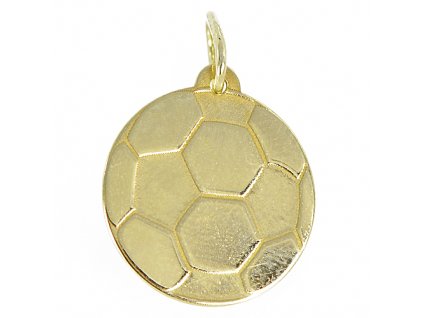 Zlatý přívěsek fotbalový míč PA0036