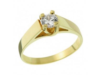 Zlatý zásnubní prsten se zirkonem 05.B226864