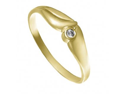 Zlatý prsten se zirkonem ZZ10.226022020