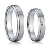 Ocelové snubní prsteny Evžen a Taťána 009