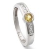 Zlatý prsten s pravým žlutým safírem 911.00002