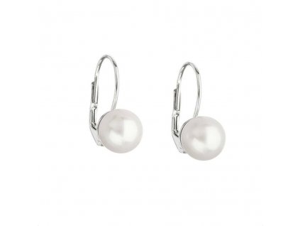 Perlové náušnice bílé zlato 7mm (přírodní perly)