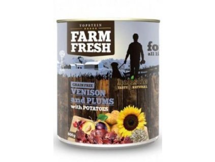 Farm Fresh Dog Venision&Plums+Potatoes konzerva 400g