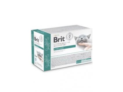 Brit VD Cat Pouch fillets in Gravy Sterilised 12x85g