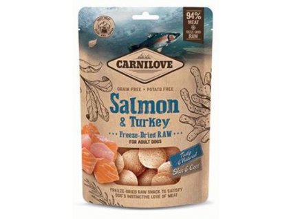Carnilove Raw Freeze Dried Snacks Salmon&Turkey 60g